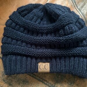 C.C Navy Blue Knit Beanie